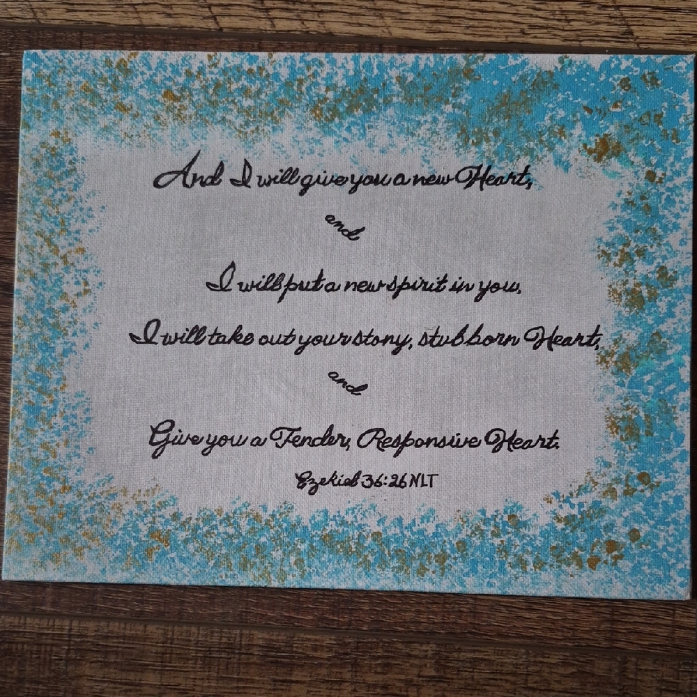 Inspirational Wall Art Rustic Handmade Bible Verse 8 X 10